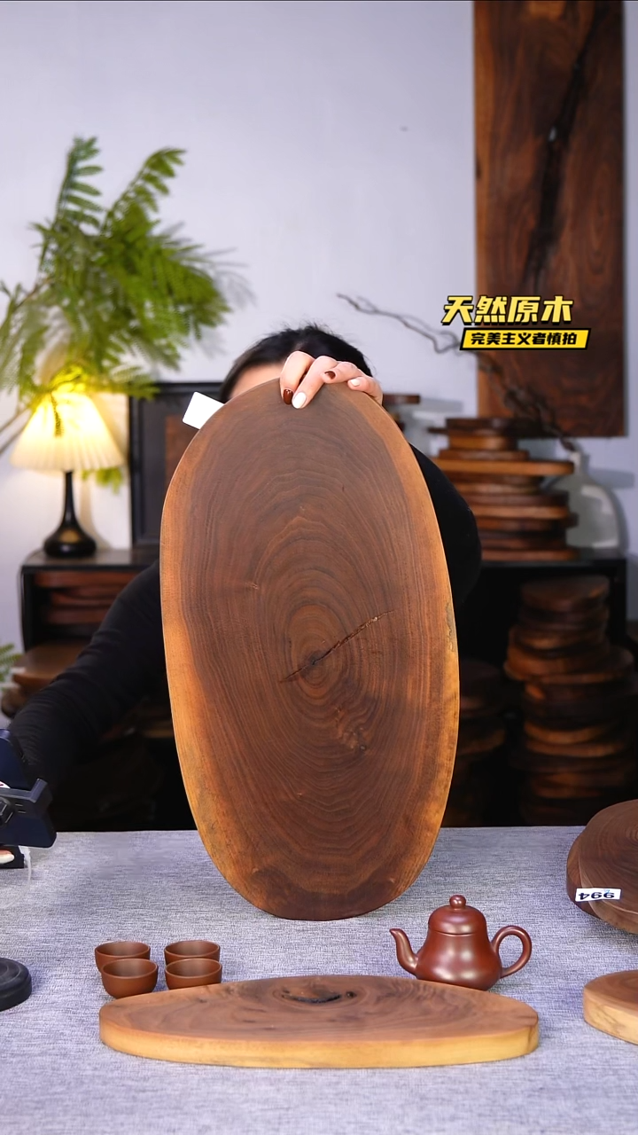 木北美黑胡桃原木.干裂疤结不属于商品质量问题完美主义者慎拍