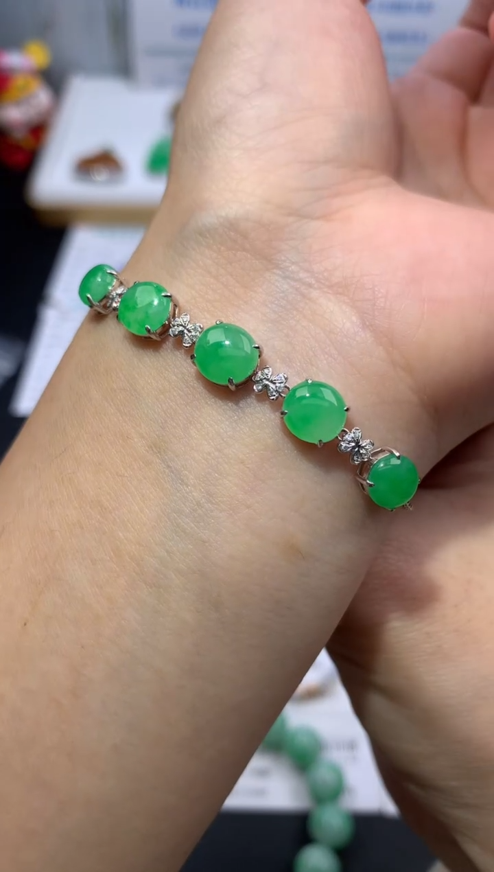 【闪购商品】定制翡翠18K金镶嵌模式推广期24小时鉴赏期