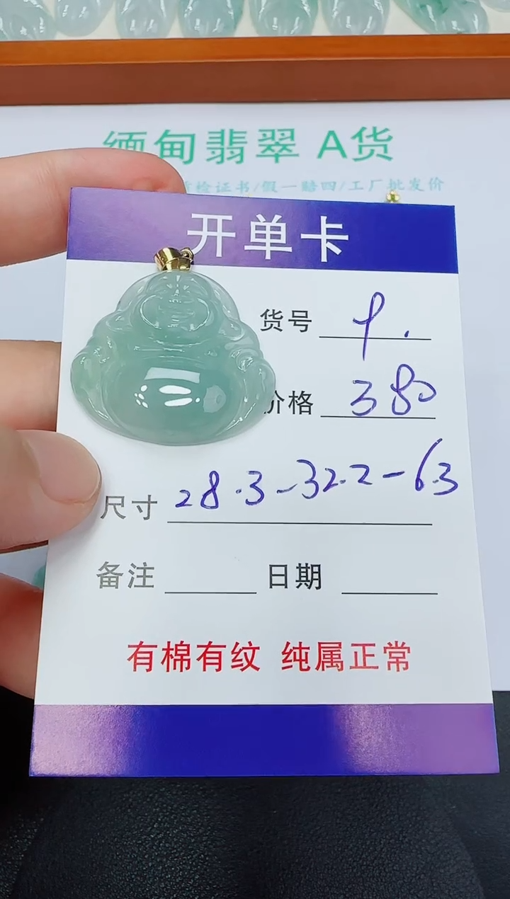 翡翠未镶嵌吊坠(赠链)9