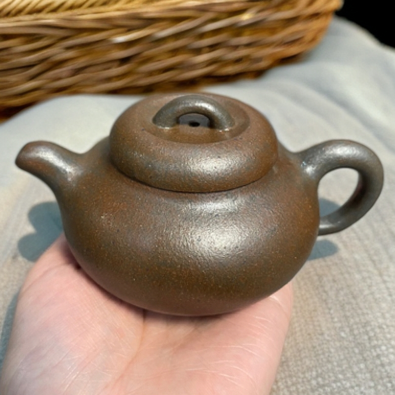 喜瓢紫砂壶/紫泥/容量180cc