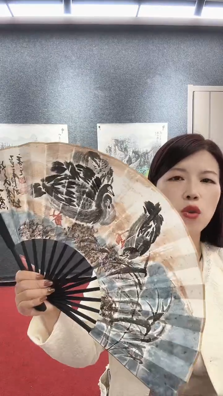 国画孟祥敏/国画/扇面