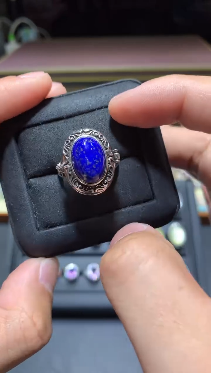 【闪购商品】青金石戒指未镶嵌G20【多样性发其一】