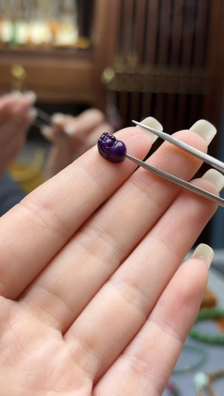 苏纪石（舒俱来）未镶嵌车挂舒俱来貔貅配饰TH