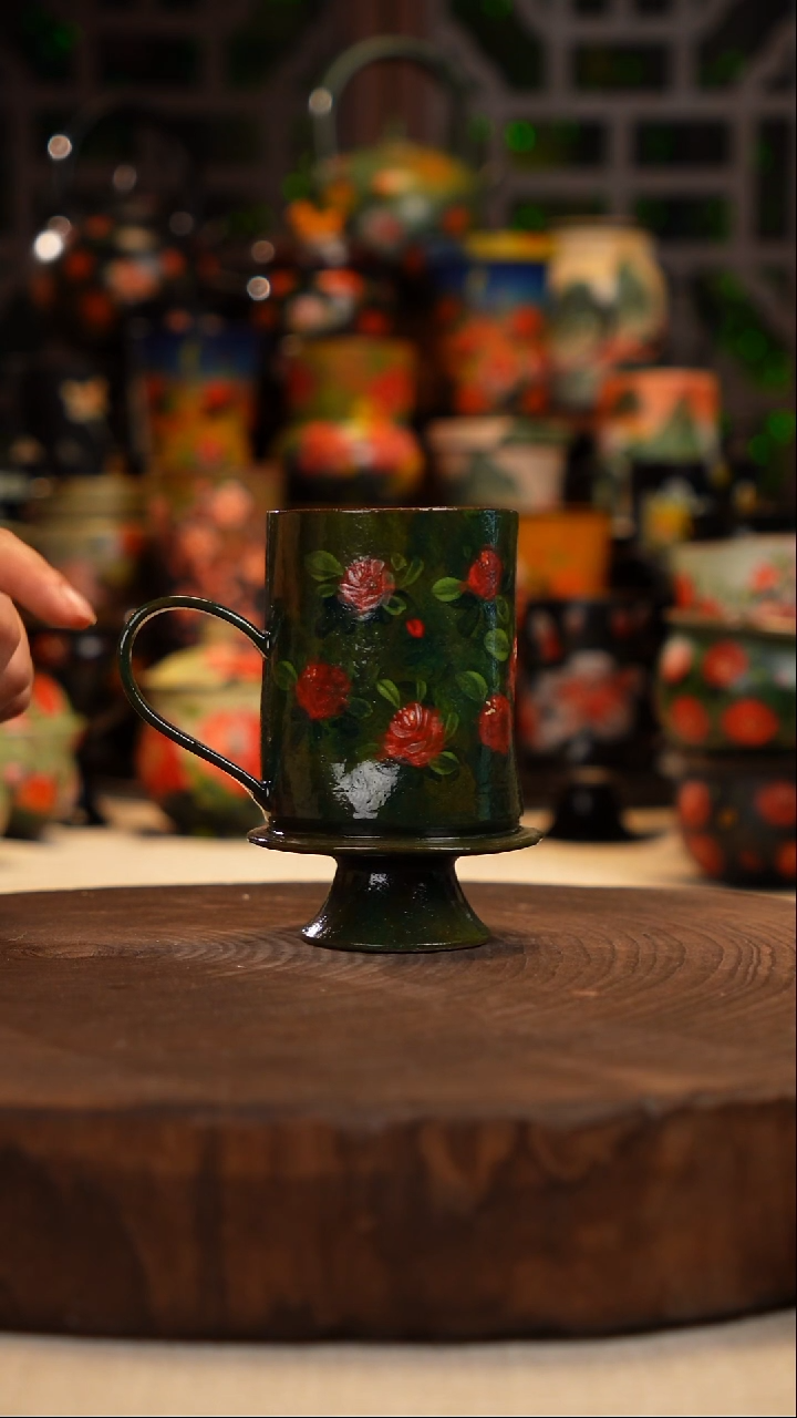 油画  釉下彩 杯子