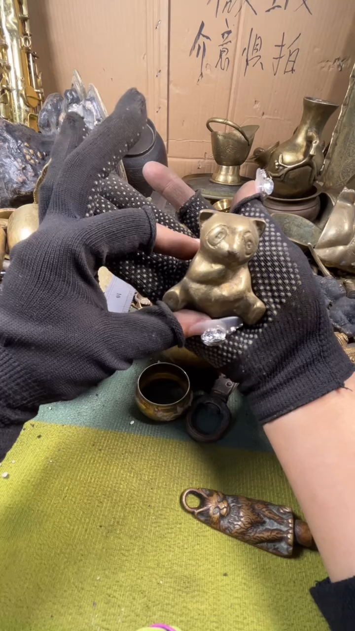 姚***摇亿锦铜回流铜器摆件28