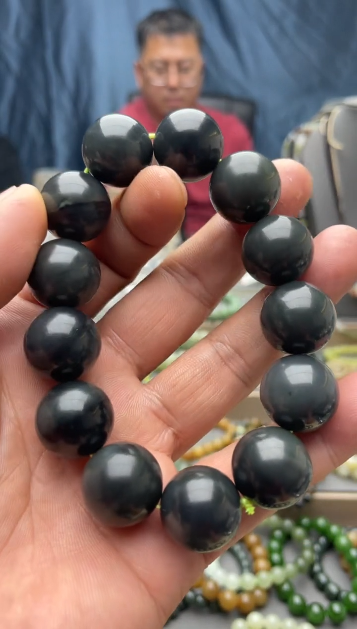 【闪购商品】和田玉手串未镶嵌青花卡19