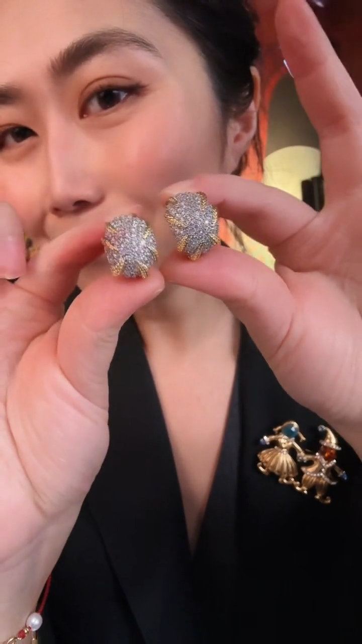 合金琉璃合金无复古百搭素金鸽子蛋耳针