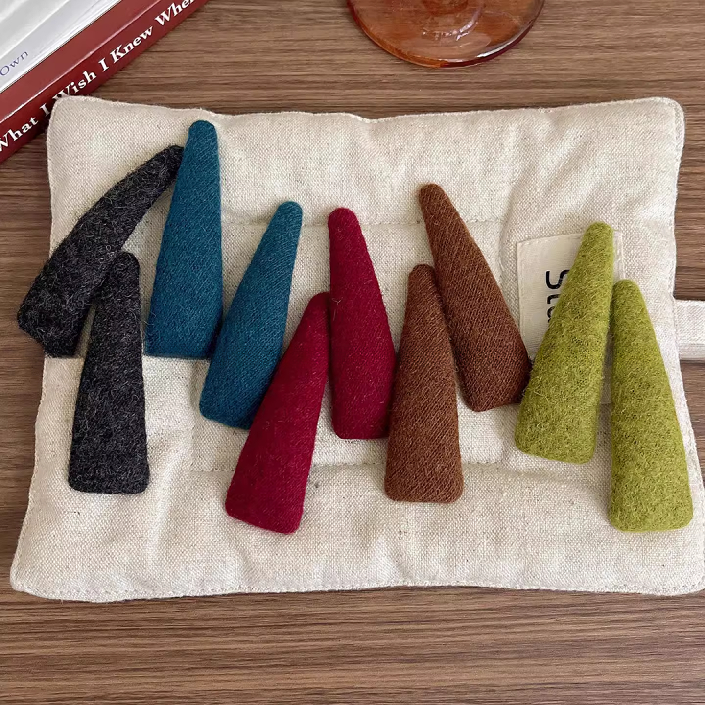 秋冬复古毛呢发夹边夹侧边刘海夹女2025新款气质前额碎发bb夹头饰