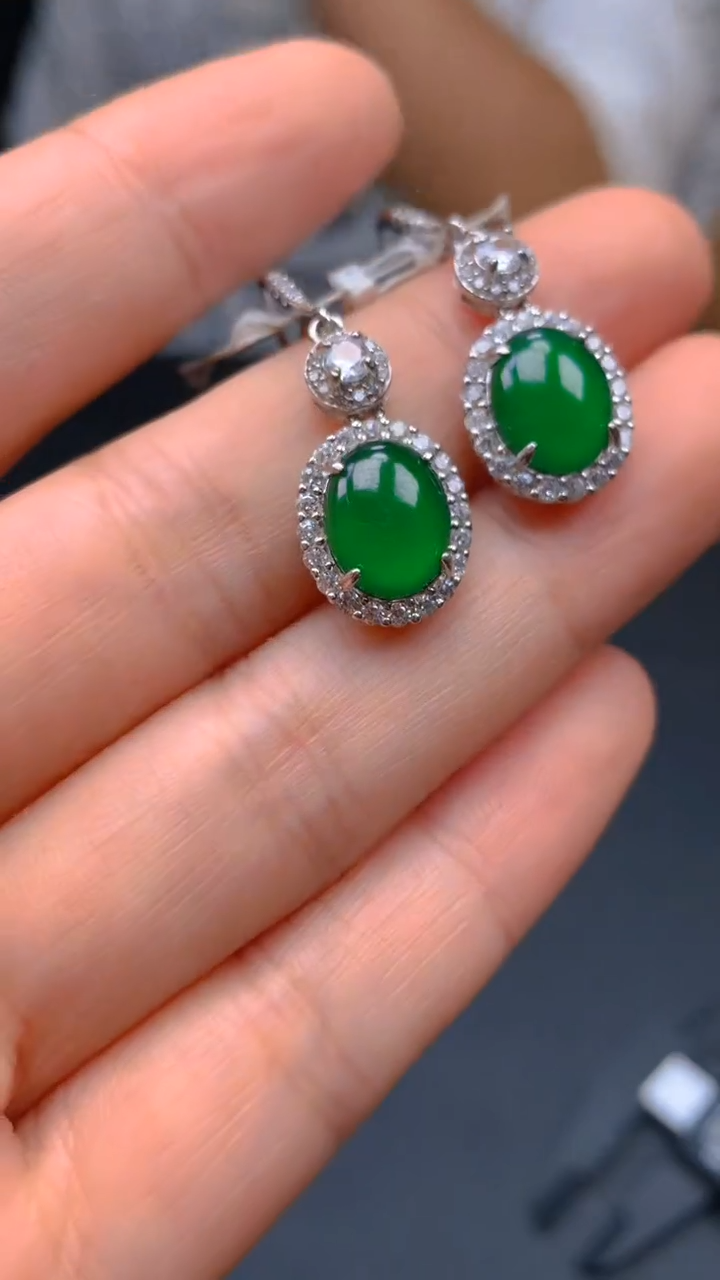 【闪购商品】翡翠耳饰未镶嵌0783403223/多样性发一