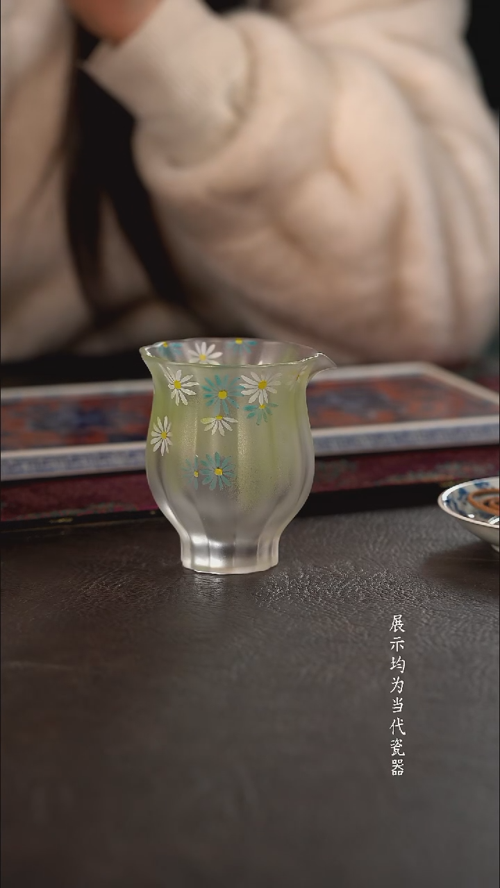 陶瓷杯周边琉璃心缘甄加彩公道 小雏菊