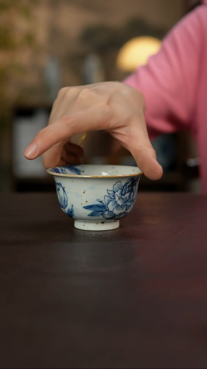 杯景德镇陶瓷杯碗柴烧多人