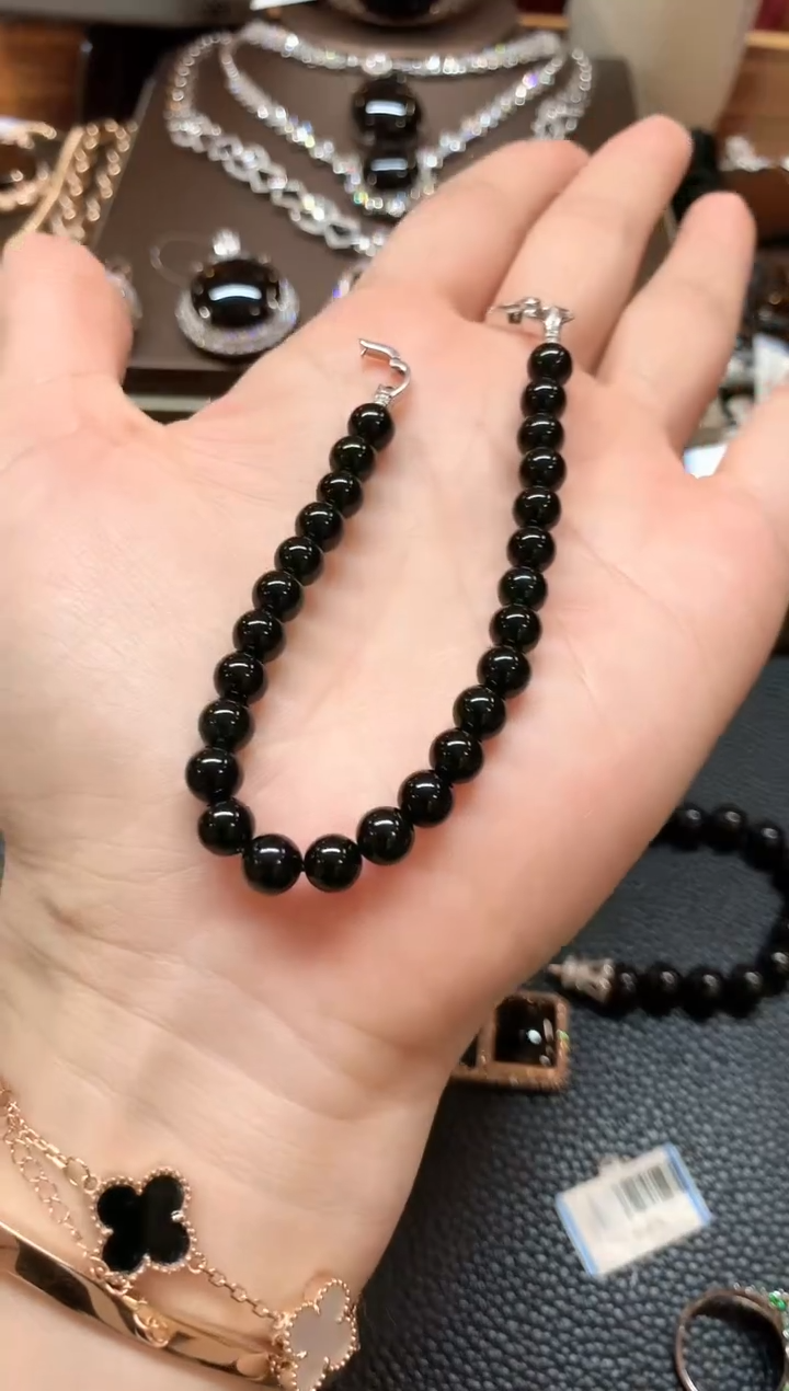 【闪购商品】翡翠手串18K金镶嵌m73不退换