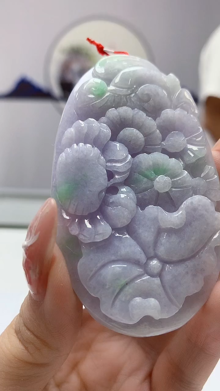 【闪购商品】定制翡翠未镶嵌4812DD-毛货挂件53