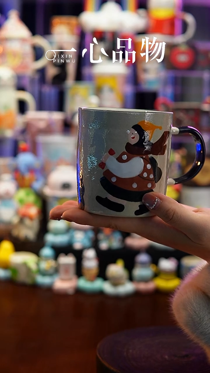 杯子瓷Y345景德镇陶瓷小花瓶