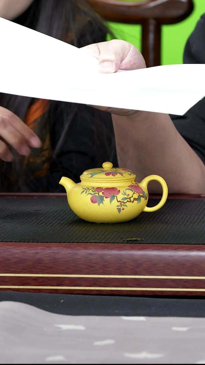 茶壶紫砂紫砂壶73金鼎吴记 仿古 黄金段 150cc