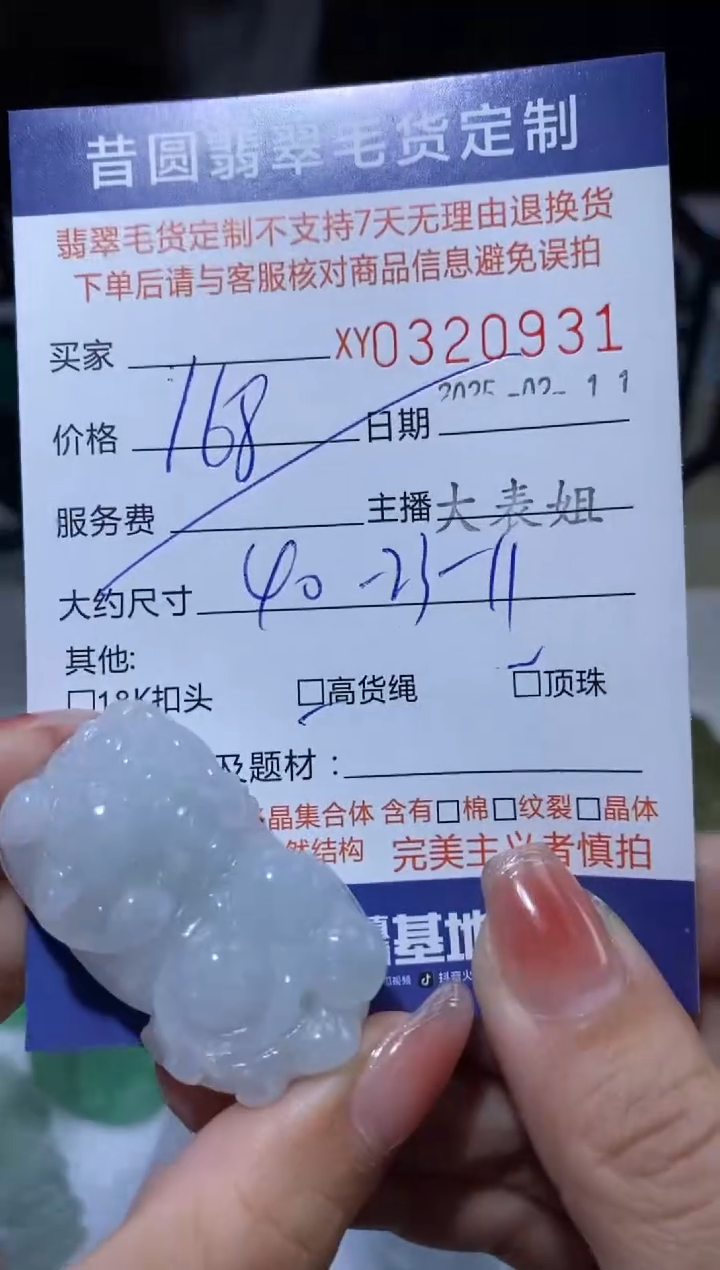 【闪购商品】翡翠颈饰未镶嵌翡翠320931