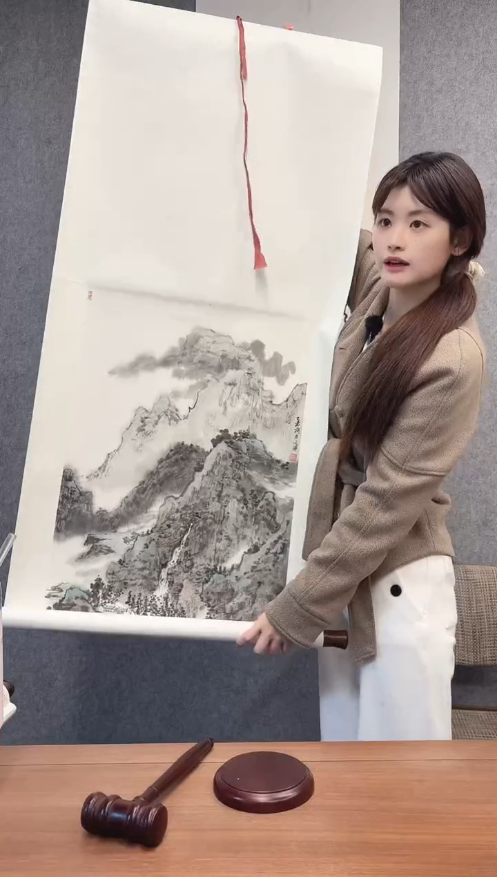 国画用****4刘老师 国画山水 立轴