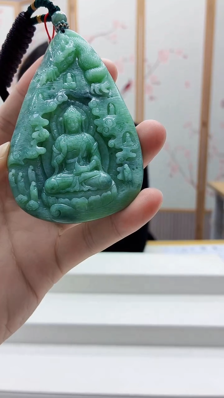 未镶嵌定制翡翠4812bb-毛货挂件53