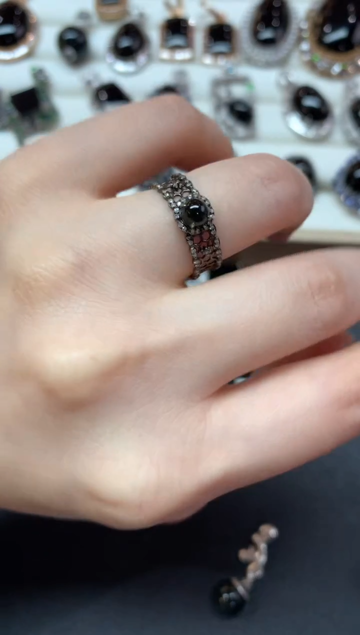 【闪购商品】翡翠戒指18K金镶嵌S66|3980