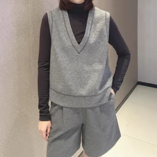 【商场同款】秋冬新款百搭质感马甲针织时尚简约风1301066