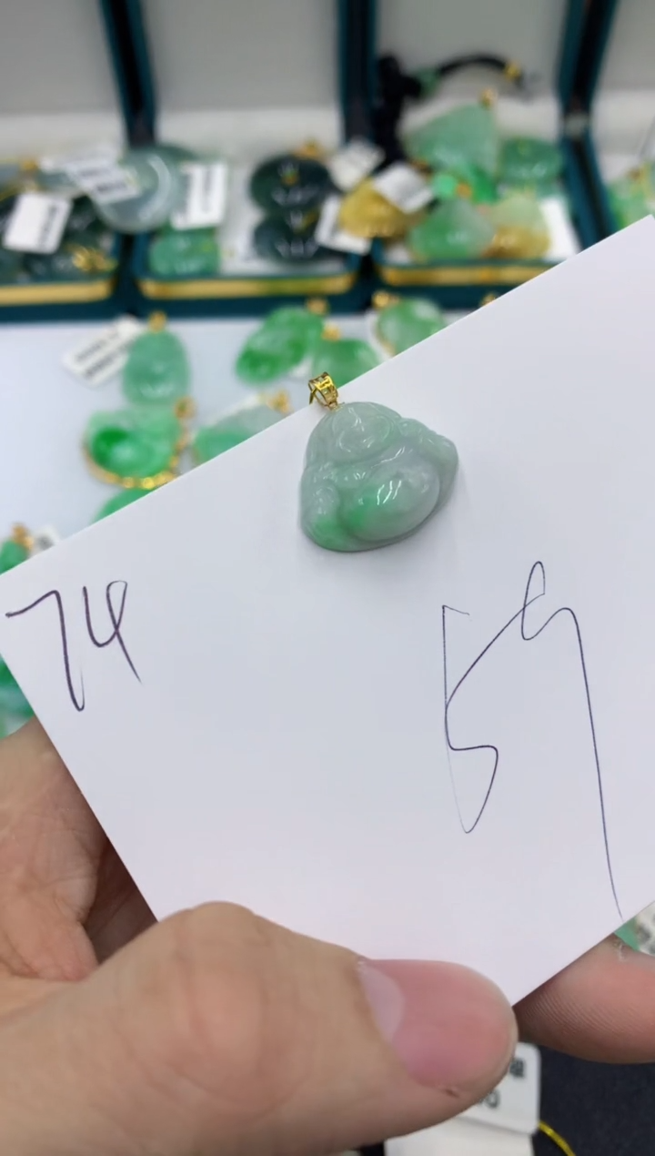 【闪购商品】翡翠颈饰18K金镶嵌号链接11111