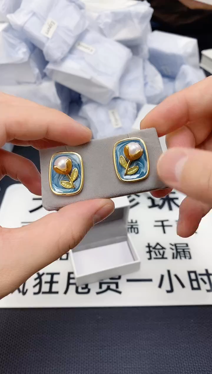 未镶嵌耳饰淡水珍珠ED1066