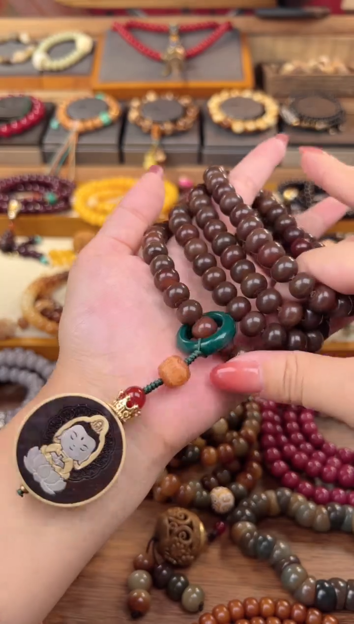 【闪购商品】菩提根/象牙果手串老料观娘娘108颗