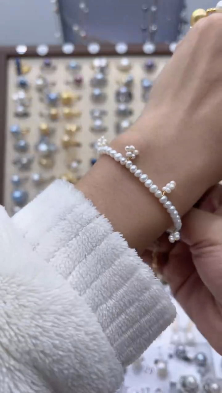 【闪购商品】淡水珍珠戒指合金12