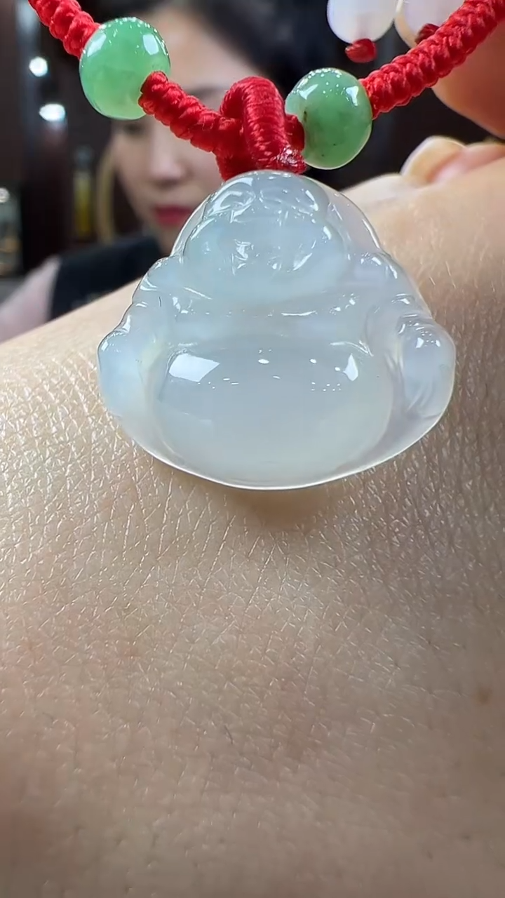 【闪购商品】翡翠挂件未镶嵌佛公手绳