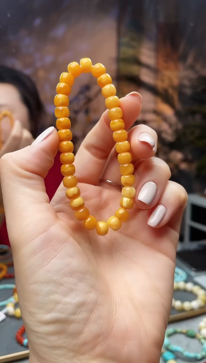 【闪购商品】蜜蜡手链未镶嵌手链6mm