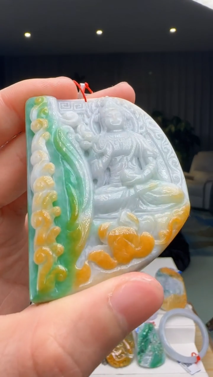 【闪购商品】翡翠吊坠(不含链)未镶嵌DY@@960Q1J13213