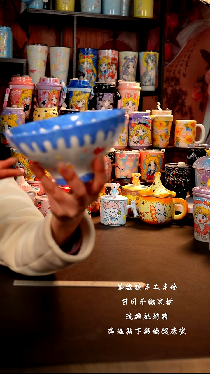 景德镇陶瓷手绘杯杯