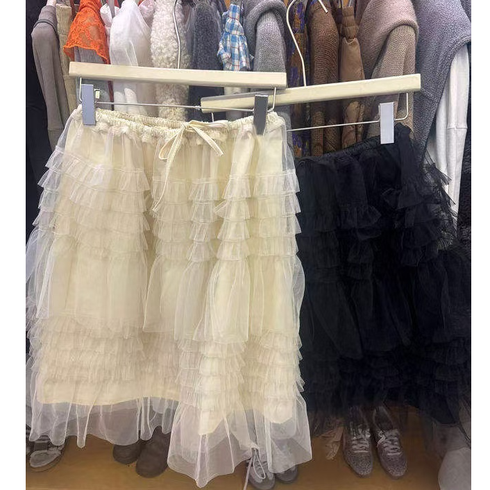 韩版春季新款纱裙半身裙女百搭