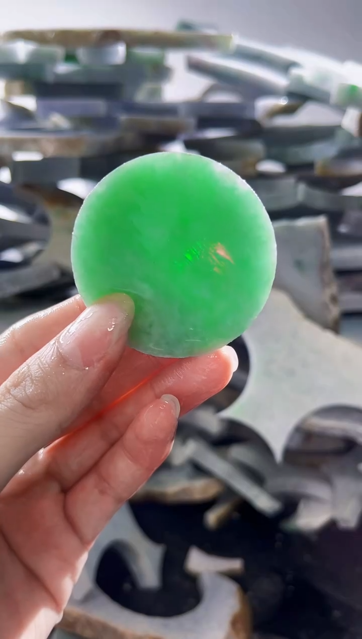 裸石翡翠缅甸翡翠A货陈5676