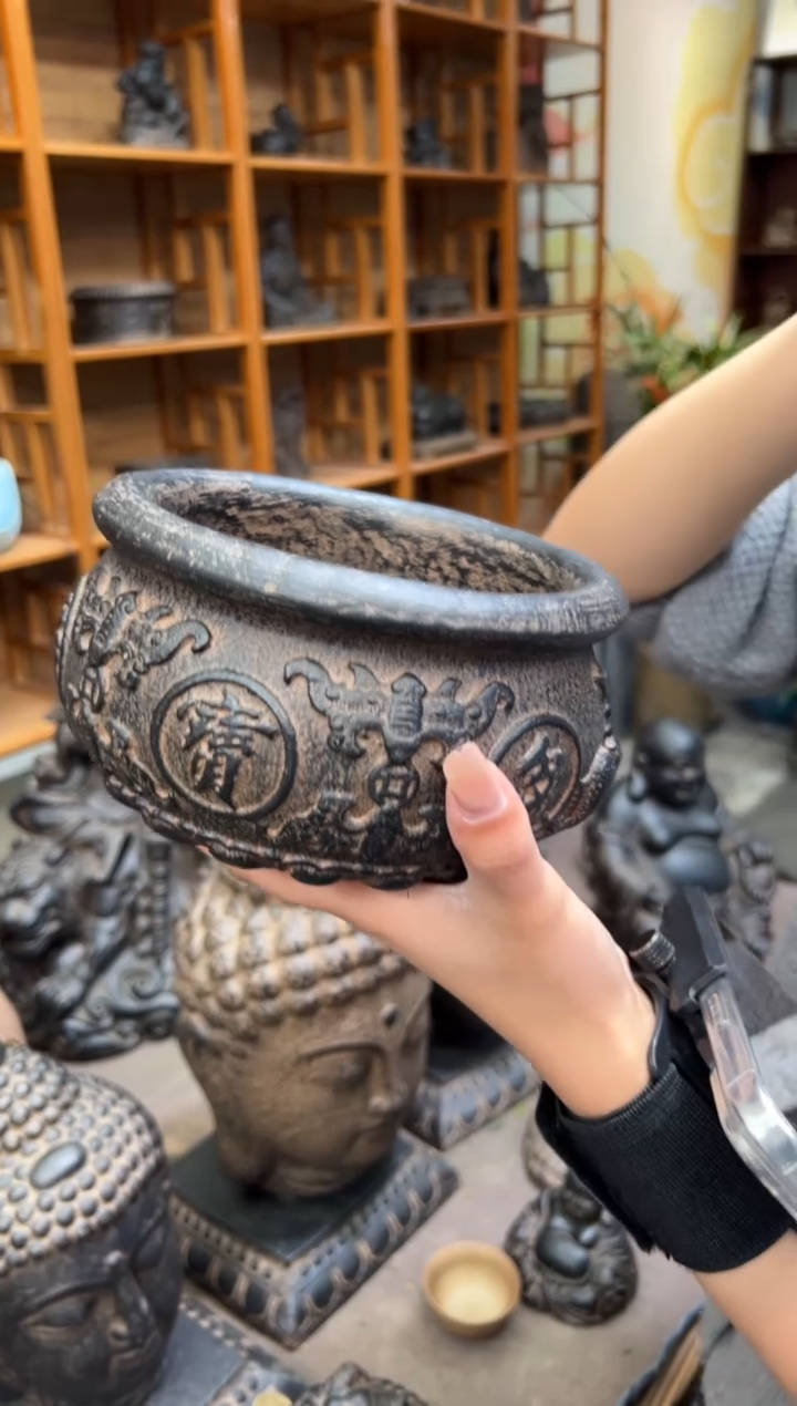 陶土【火山泥】聚宝盆