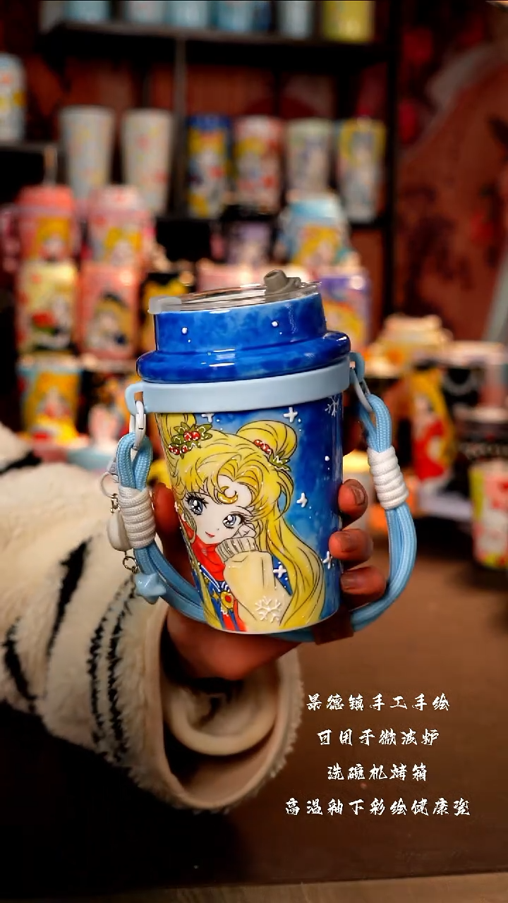 景德镇陶瓷手工手绘杯杯