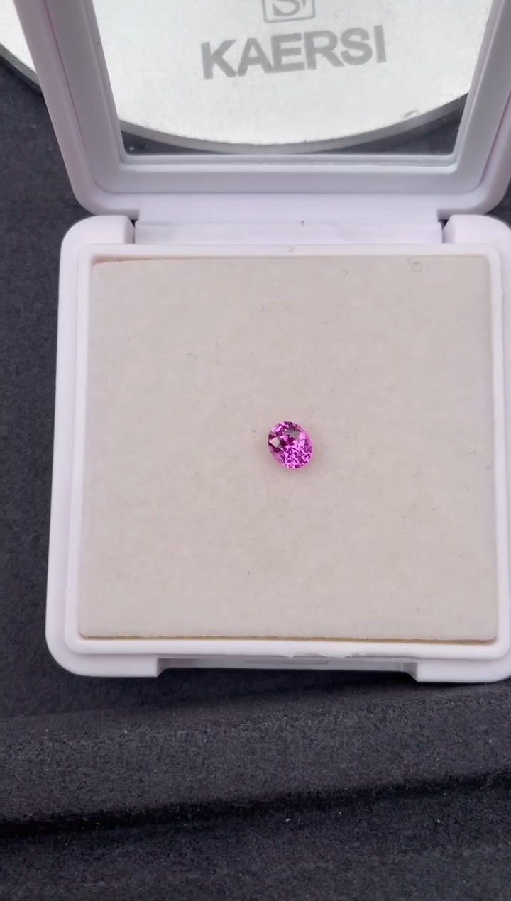 裸石彩色蓝宝石未镶嵌0.60ct 粉蓝宝石定制 FH