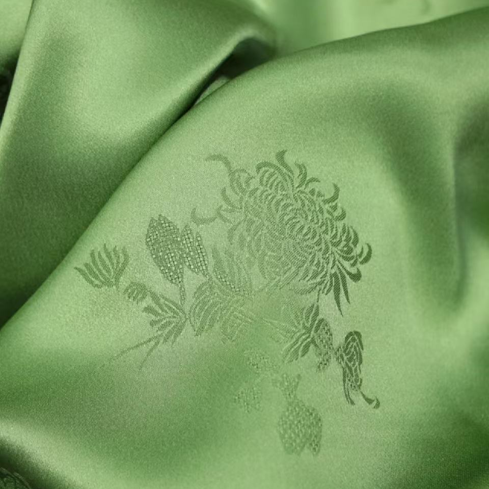 蚕丝真丝提花缎  窄幅（定制类产品，定制周期30-45天）