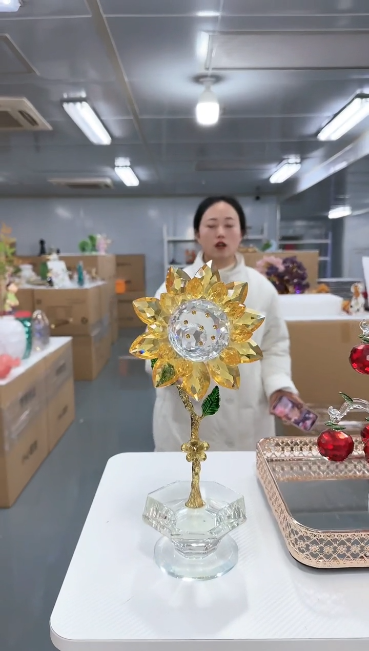 【闪购商品】玻璃金沃0029向日葵