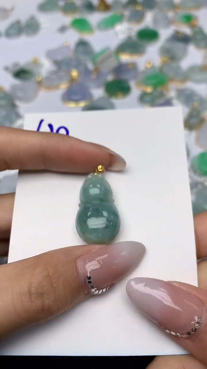 【闪购商品】翡翠颈饰18K金镶嵌 天然翡翠A货