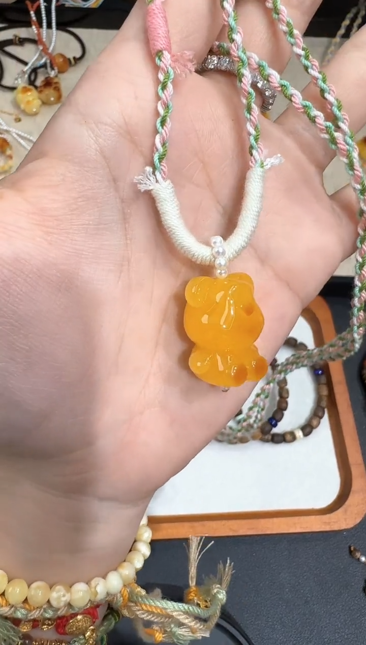 【闪购商品】蜜蜡颈饰未镶嵌X0309-1195-354
