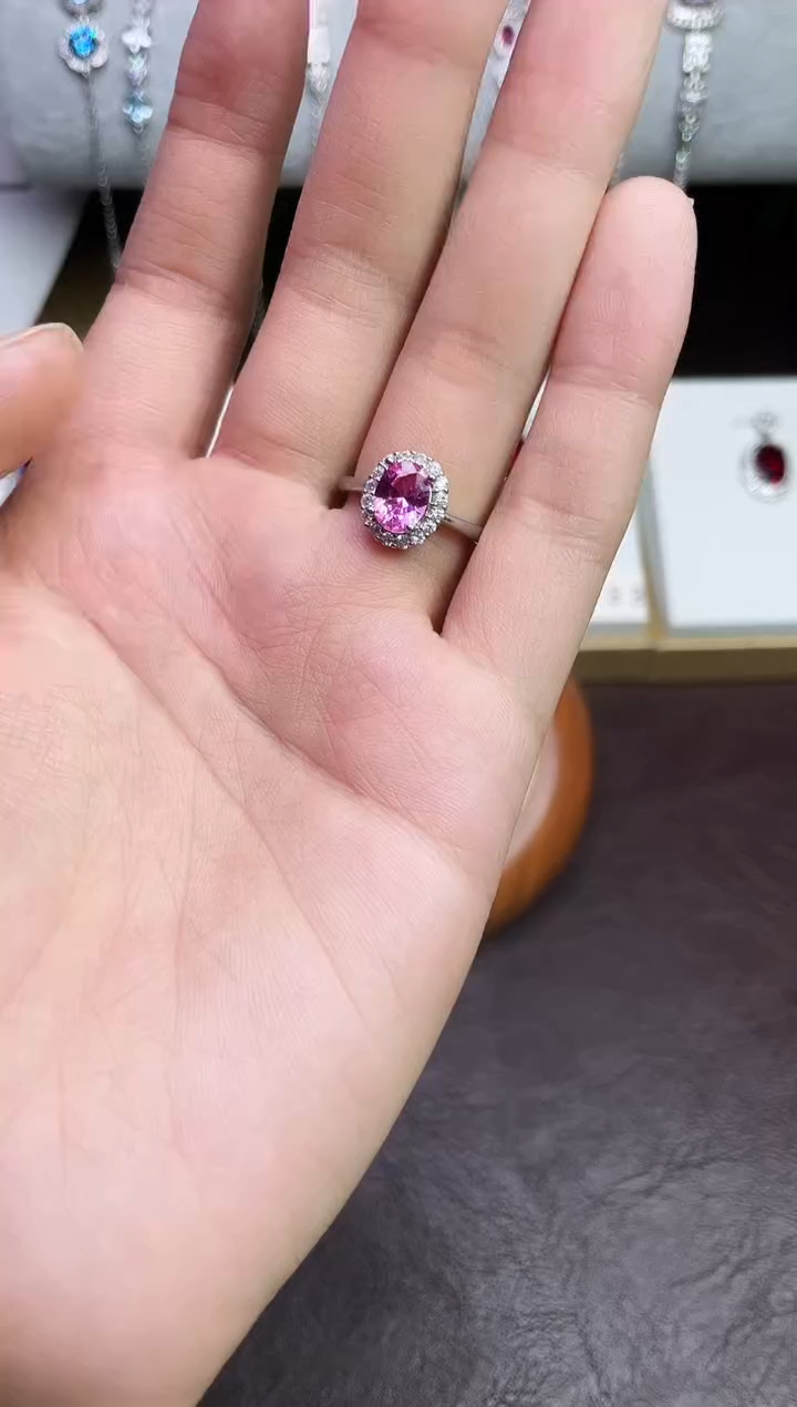 合金合成钻石粉宝戒指