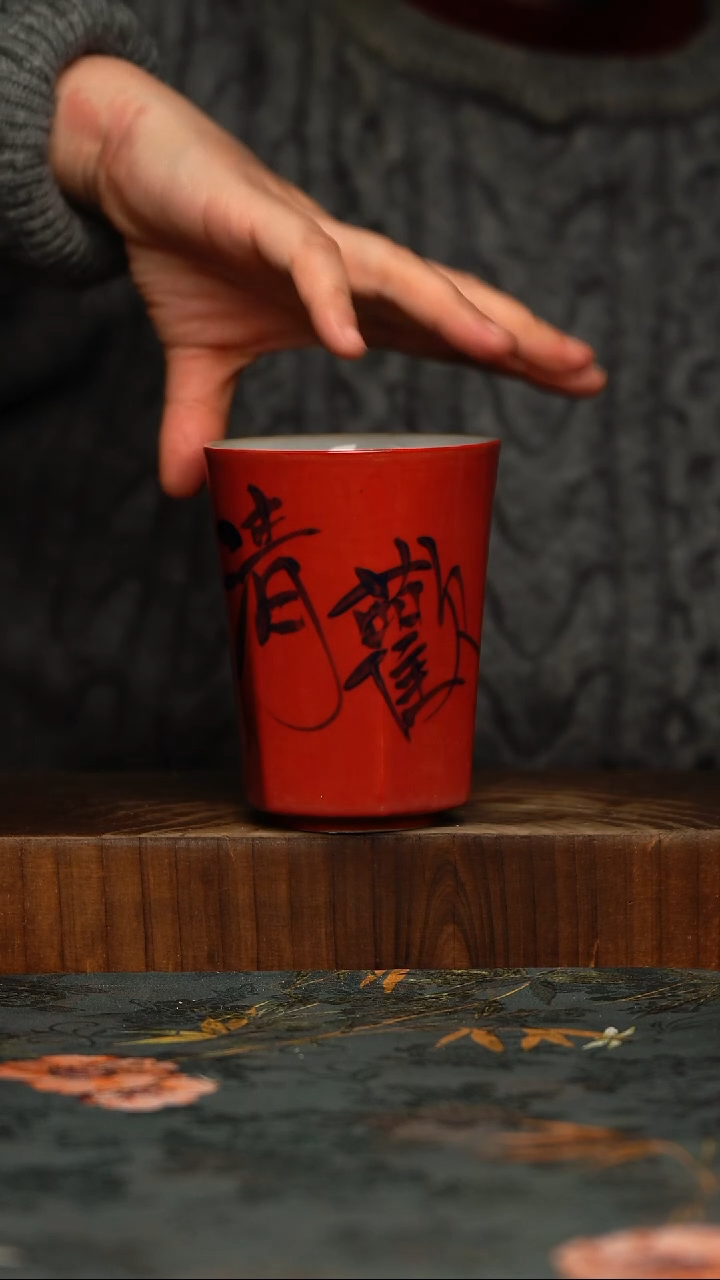 瓷片釉下彩手工手绘同款陶器