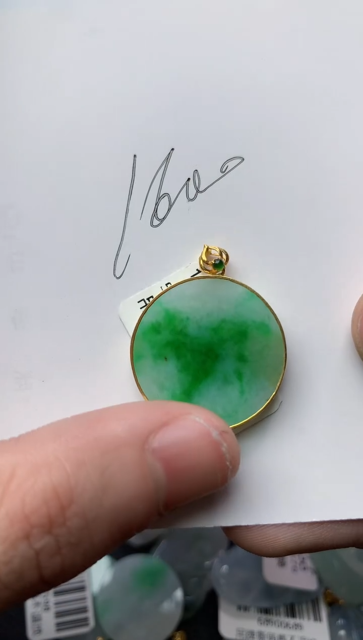 【闪购商品】翡翠颈饰18K金镶嵌31........