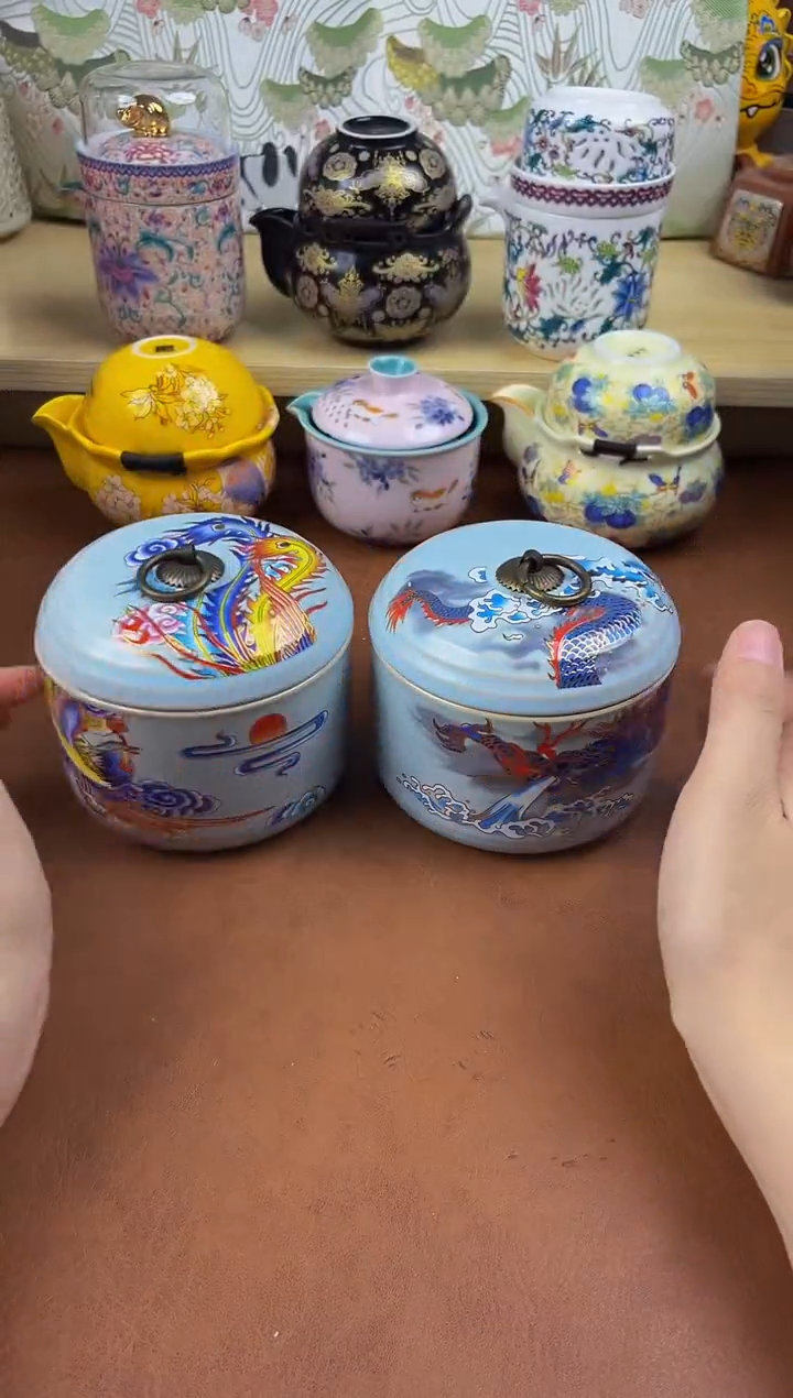 陶陶瓷茶具摆件旅行套组