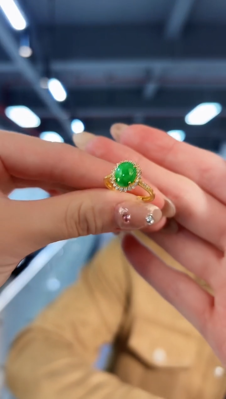 【闪购商品】翡翠戒指未镶嵌缅料A货/支持复检/一件