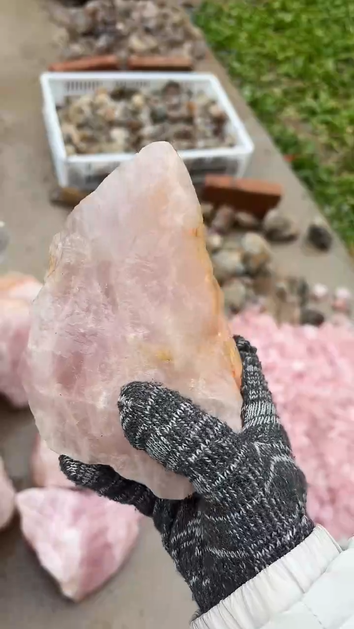 【闪购商品】水晶摆件未镶嵌粉水晶  468