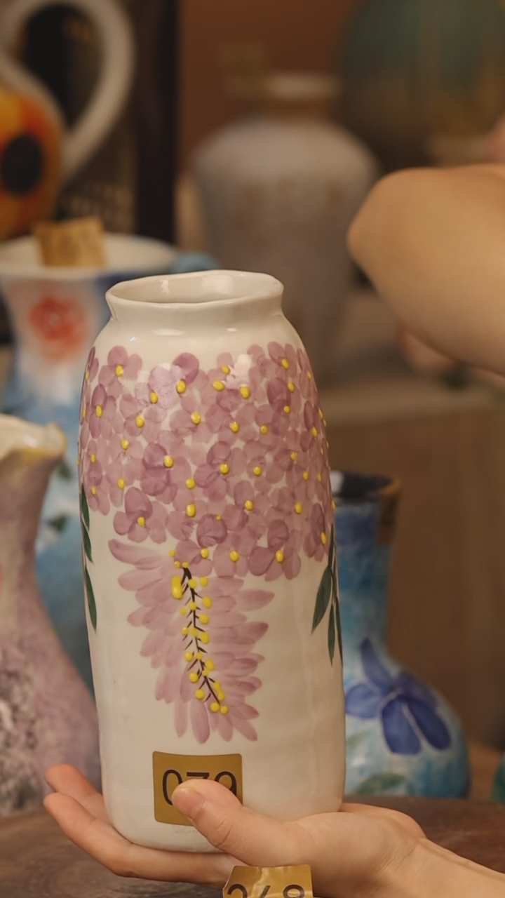 陶瓷079景德镇设计师手作花器摆件侘寂风