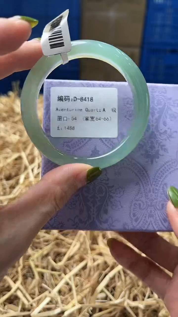 未镶嵌手镯石英质玉D8418
