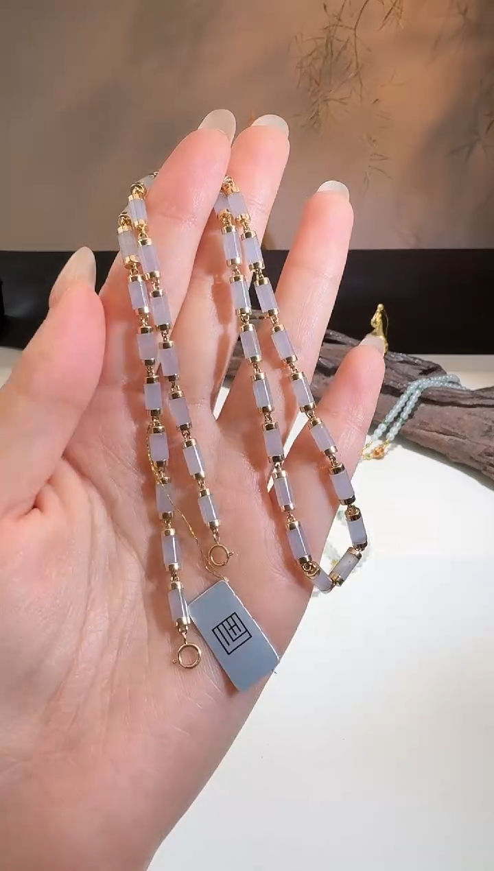 【闪购商品】翡翠颈饰18K金镶嵌【鑫鑫】